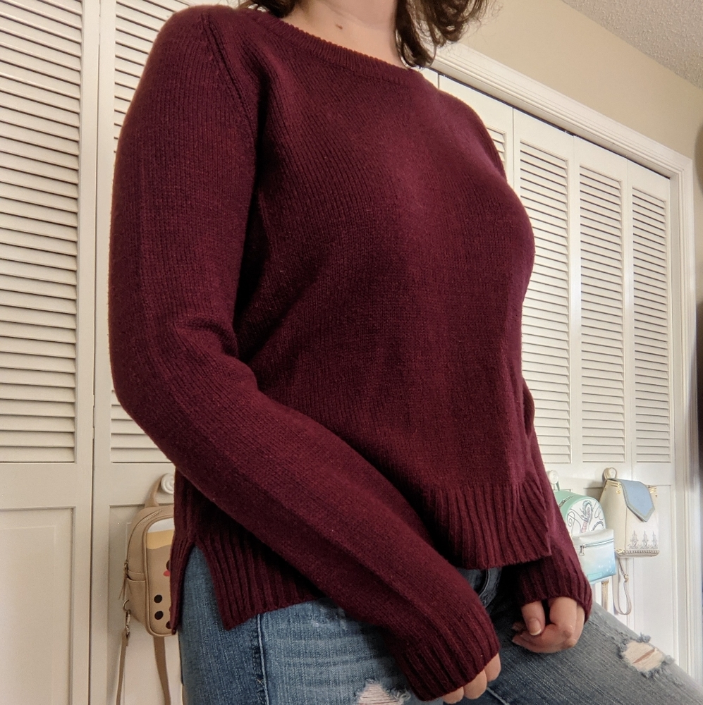 H&M Divided Burgundy Sweater